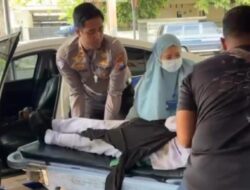 Kasat Lantas Polresta Banyuwangi Sigap Bantu Korban Kecelakaan di Depan Terminal Brawijaya