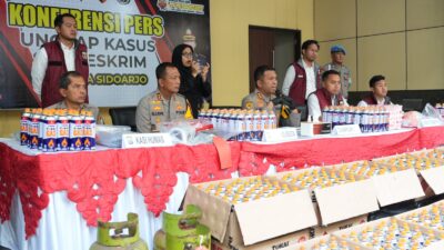 Polresta Sidoarjo Bongkar Praktik Oplos LPG Subsidi ke Gas Portabel, Raup Omzet Puluhan Juta per Bulan