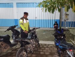 Patroli Blue Light Polsek Siliragung Antisipasi 3C dan Balap Liar, Empat Motor Diamankan